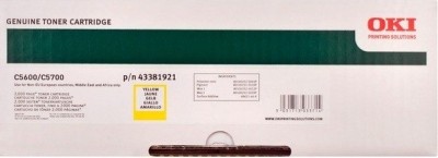 Картридж OKI C5600/5700(43381921) желтый 2к