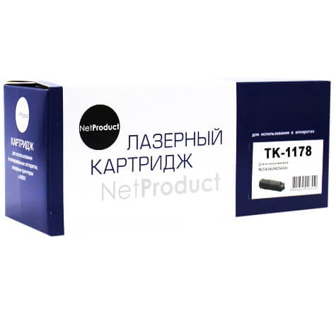Тонер-картридж NetProduct TK-1178 (N-TK-1178) Asia (с чипом) для Kyocera M2040dn/ M2540dn 7,2K