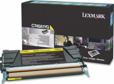 C746A1YG оригинальный картридж Lexmark для принтера Lexmark C746/C748 Return Program, yellow, 7000 страниц
