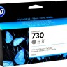Картридж HP №730 (P2V66A) Gray оригинальный для HP DesignJet T1700/ T1600/ T2600, серый, 130 мл.