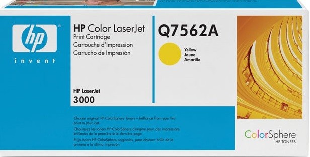 Q7562A (314A) оригинальный картридж HP для принтера HP Color LaserJet 2700/ 3000 yellow, 3500 страниц