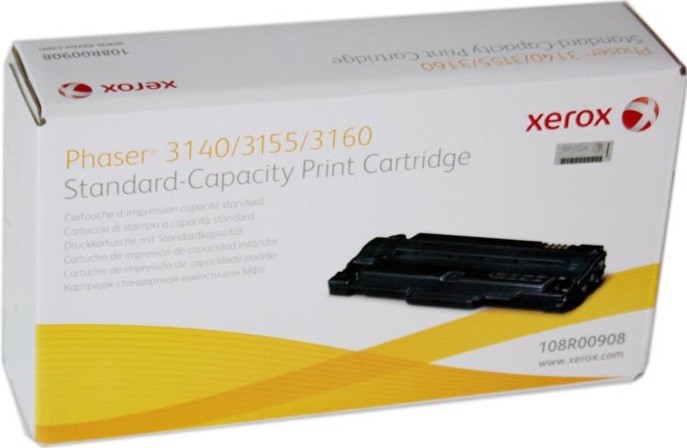 Картридж XEROX 108R00908 для XEROX PHASER 3140/3155/3160 оригинальный 1500 стр. 