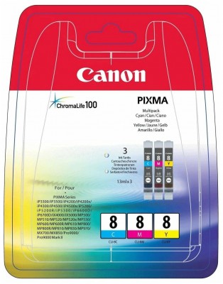 Набор картриджей CANON CLI-8C/M/Y 0621B029 для Canon PIXMA MP500/ iP4200 (cyan, magenta, yellow)
