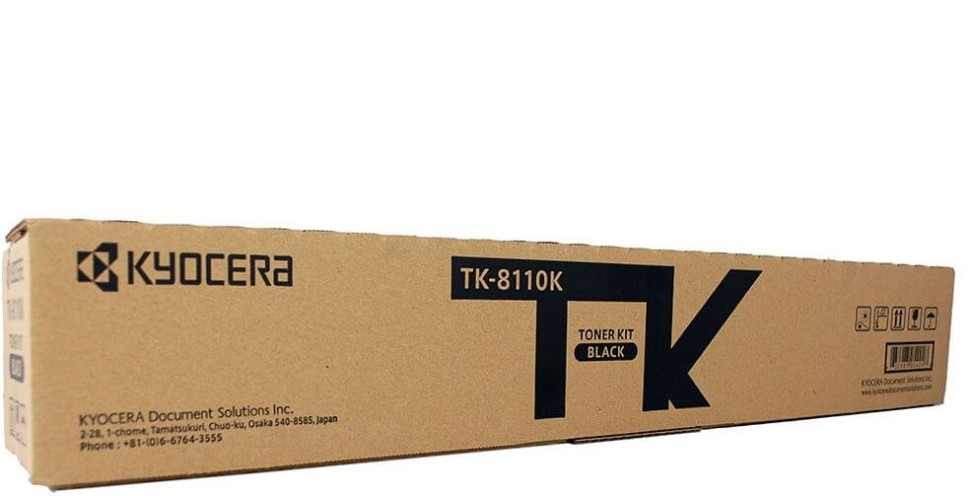 Картридж Kyocera TK-8110K (1T02P30AX0) ASIA Black оригинальный для Kyocera ECOSYS M8124cidn/ M8130cidn, чёрный, 12000 стр.