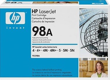 92298A (98A) оригинальный картридж HP для принтера HP LaserJet 4/ 4+/ 4m/ 4m+/ 5/ 5M/ 5N black, 6800 страниц