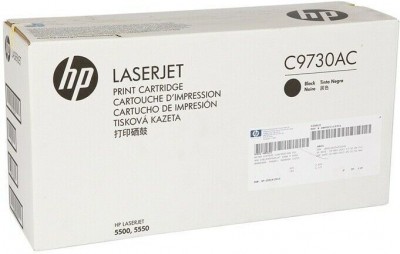C9730AC (645A) оригинальный картридж в корпоративной упаковке  HP для принтера HP Color LaserJet 5500/ 5500n/ 5500dn/ 5500dtn/ 5500hdn/ 5550n/ 5550dn/ 5550dtn/ 5550hdn/ 5550dsn black, 13000 страниц, (контрактная коробка)