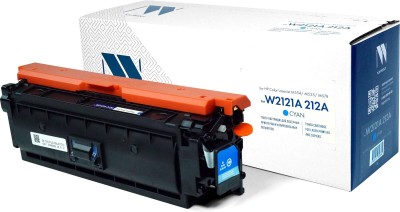 Картридж NV Print HP W2121A (NV-W2121A-212A-C) Cyan для HP Color LaserJet Enterprise M554/ M555/ M578, голубой, 4500 стр.