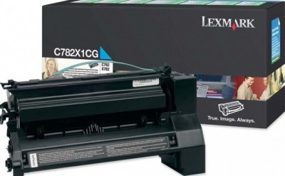 C782X1CG оригинальный картридж Lexmark для принтера Lexmark C782/X782, cyan, 15000 страниц