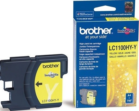 Brother LC-1100HYY Картридж ,Yellow LC1100HYY {DCP-6690CW/MFC-5890CN/6490CW/6890CDW, (750 стр.)}