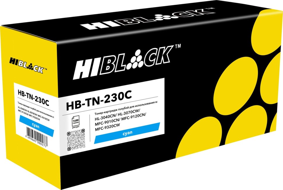Картридж Hi-Black (HB-TN-230C) для Brother HL-3040CN/ 3070CW/ MFC9010CN/ 9120, C, 1,4K