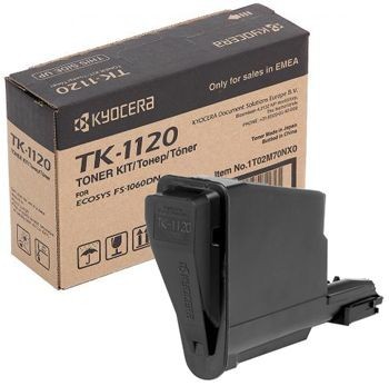 TK-1120 (1T02M70NX0) оригинальный картридж Kyocera для принтера Kyocera FS-1060DN/ 1025MFP/ 1125MFP black, 3000 страниц