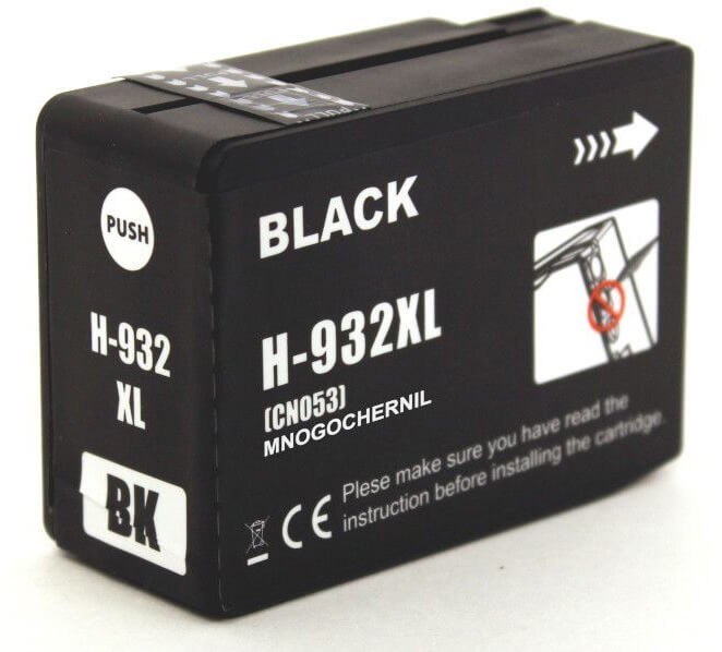 Картридж NV Print №932XLBK (NV-CN053AE) Black для HP OfficeJet 6100/ 6600/ 6700/ 7110/ 7510/ 7610/ 7612, чёрный, увеличенный, 1000 стр.