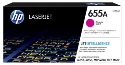 CF453A (655A) оригинальный картридж HP для принтера HP Color LaserJet Enterprise M653/ M652/ M681/ M682 пурпурный, 10500 страниц