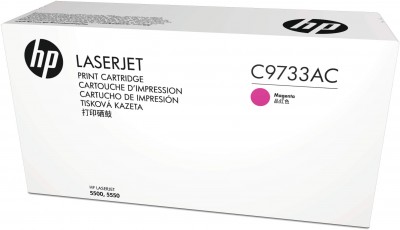 C9733AC (645A) оригинальный картридж в корпоративной упаковке  HP для принтера HP Color LaserJet 5500/ 5500n/ 5500dn/ 5500dtn/ 5500hdn/ 5550n/ 5550dn/ 5550dtn/ 5550hdn/ 5550dsn magenta, 12000 страниц, (контрактная коробка)