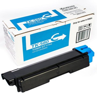 TK-580C (1T02KTCNL0) оригинальный картридж Kyocera для принтера Kyocera FS-C5150DN cyan, 2 800 страниц