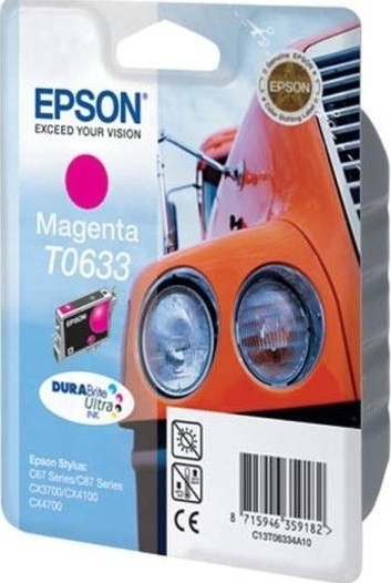 C13T06334A10 Картридж Epson T0633 для C67/87/CX3700/4100/4700 Magenta Ink Cartridge (cons ink)