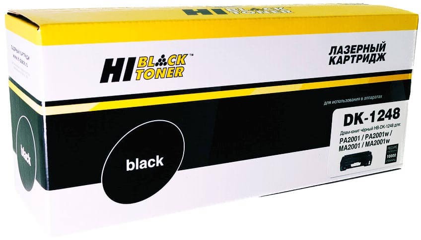 Драм-юнит Hi-Black DK-1248 (HB-DK-1248) (без чипа) для Kyocera ECOSYS PA2001/ PA2001W/ MA2001/ MA2001W, чёрный, 10К