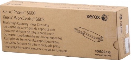 Картридж Xerox 106R02236 для Xerox Phaser 6600/ WorkCentre 6605 Black, оригинальный (8 000 стр.)