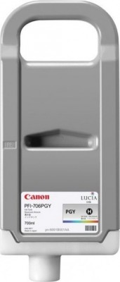 Canon PFI-706PGY для Canon iPF8300/iPF8300S/iPF8400/iPF9400/iPF9400S, фото серый