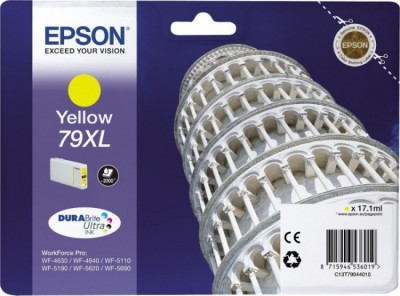 C13T79044010 Картридж Epson 79XL желтый повышенной емкости для WF-5110DW/WF-5620DWF