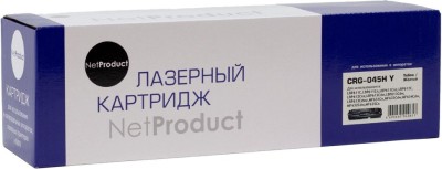 Картридж NetProduct 045H (N-CRG-045HY) Yellow для Canon i-SENSYS LBP 611/ 613, MF631/ 633/ 635, жёлтый, увеличенный, 2200 стр.
