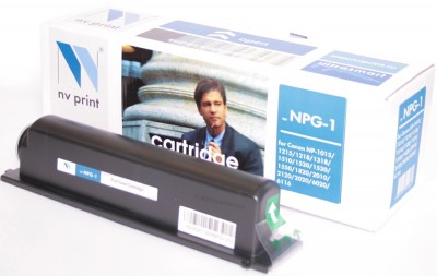 Тонер-туба NV Print NPG-1 для Canon NP-1015, 1215, 1218, 1318, 1510, 1520, 1530, 1550, 1820, 2010, 2020, 2120, 6020, 6116, 6216, 6220, 6317, 6320, 6416 (190гр) черный 4000 копий