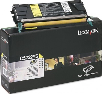 C5222YS оригинальный картридж Lexmark для принтера Lexmark C522n/C524, yellow, 3000 страниц