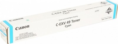 Canon Тонер-картридж C-EXV49C для серии iR-ADV C33xx. Голубой. 19000 страниц.