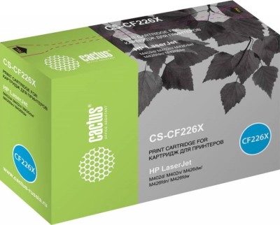 Cactus CF226X Картридж CS-CF226X черный для HP LJ M402d/ M402n/ M426dw/ M426fdn/ M426fdw, 9 000 стр.