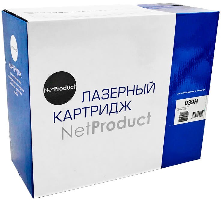 Картридж NetProduct 039H (N-CRG-039H) Black для Canon i-SENSYS LBP 351x/ 352x, чёрный, увеличенный, 25000 стр.
