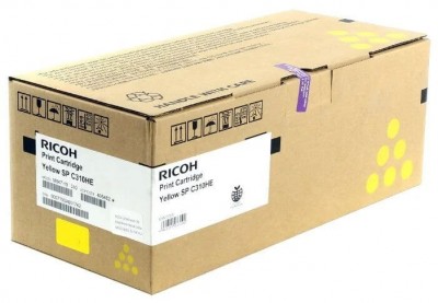 Тонер-картридж Ricoh SP C310HE (406482/407635) оригинальный для принтера Ricoh Aficio SP C242SF/ C242DN, жёлтый (6 500 стр.)