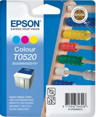 C13T05204010 (T0520) Картридж Epson для Stylus Color 4хх/6хх/740/760/860/1160 (цветной ) (cons ink)