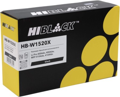 Картридж Hi-Black W1520X (HB-W1520X-NC) Black (без чипа) для HP LaserJet Pro 4004/ MFP 4104, чёрный, увеличенный, 9,7K