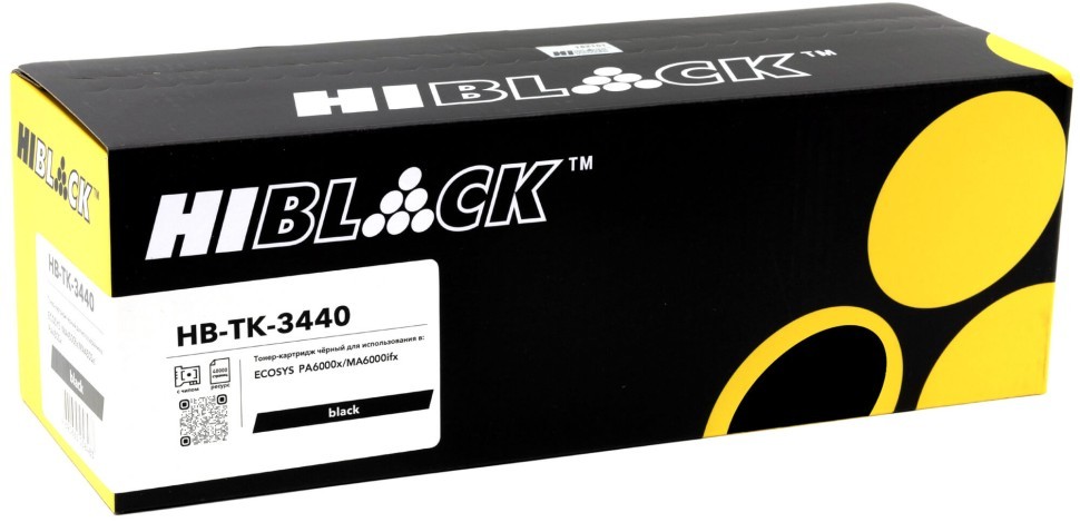 Картридж Hi-Black TK-3440 (HB-TK-3440) для Kyocera ECOSYS PA6000X/ MA6000ifx, 40000 стр.