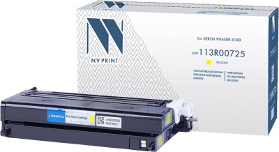 Картридж NV Print 113R00725 Желтый для принтеров Xerox Phaser 6180/ 6180MFP, 6000 страниц