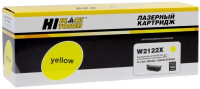 Картридж Hi-Black (HB-W2122X) для HP CLJ Enterprise M554dn/ 555DN/ 555x/ 578f/ 578DN, Yellow, 10K, (без чипа)