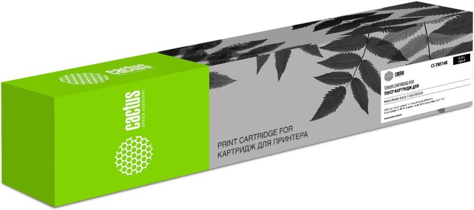 Картридж Cactus TN-514K (CS-TN514K) для принтеров Konica Minolta bizhub C458/ C558/ C658, чёрный, 28000 стр.
