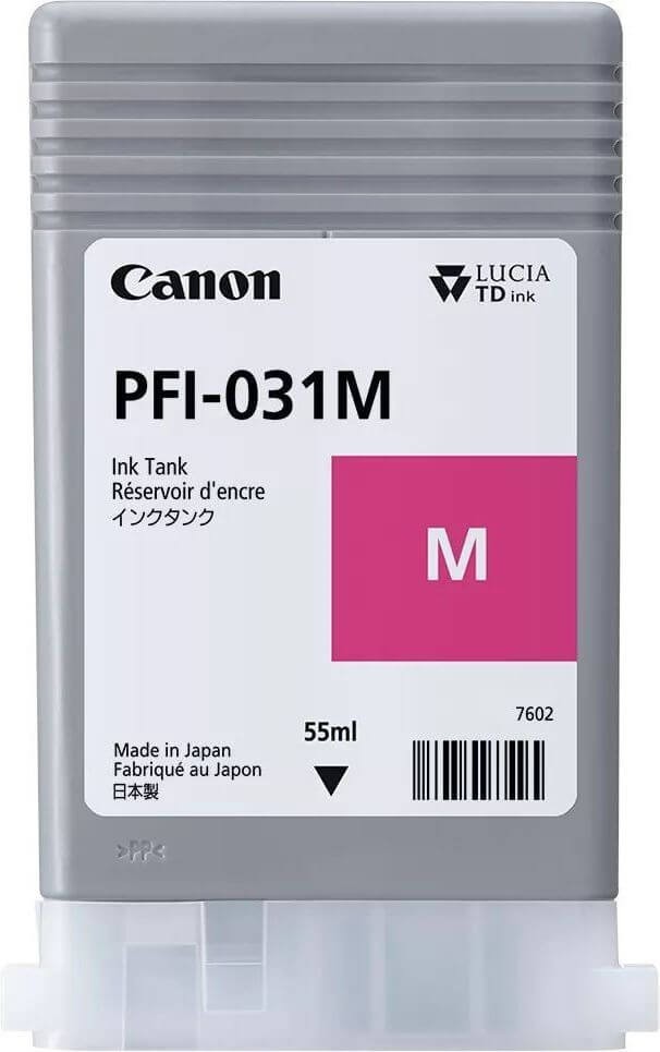 Картридж Canon PFI-031M 6265C001 оригинальный для Canon ImagePrograf TM-240/ TM-340, пурпурный (magenta), 55 мл