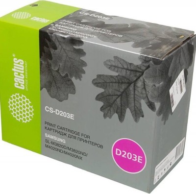Картридж Cactus MLT-D203E (CS-D203E) для Samsung SL-M3820D/ M3820ND/ M4020ND/ M4020NX, чёрный, увеличенный, 10000 стр.