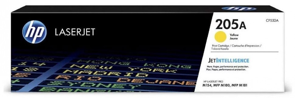 CF532A (205A) оригинальный картридж HP для принтера HP Color LaserJet Pro M180/ M181 жёлтый, 900 страниц