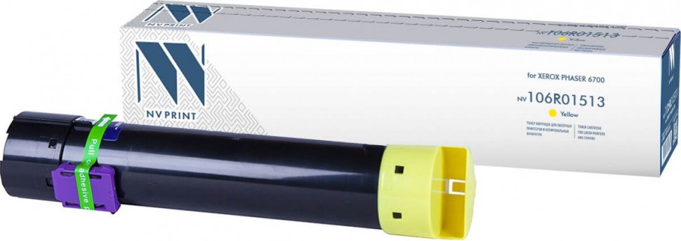 Картридж NV Print 106R01513 Желтый для принтеров Xerox Phaser 6700, 5000 страниц
