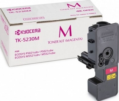 TK-5230M (1T02R9BNL0) оригинальный картридж Kyocera для принтера Kyocera P5021cdn/cdw, M5521cdn/cdw magenta (2200 стр.)