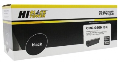 Картридж Hi-Black (HB-№040H BK) для Canon LBP-710/ 710CX/ 712/ 712CX, Bk, 12,5K