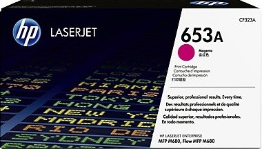 CF323A (653A) оригинальный картридж HP для принтера HP Color LaserJet Enterprise M651/ M680dn/ M680f/ M680z Magenta, 16500 страниц