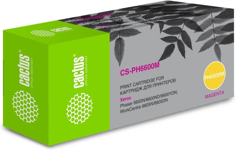 Картридж Cactus 106R02234 (CS-PH6600М) Magenta для Xerox Phaser 6600/ WorkCentre 6605, пурпурный, 6000 стр.