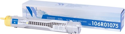 Картридж NV Print 106R01075 Yellow для Xerox Phaser 6300, 6350 желтый 4000 копий совместимый