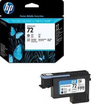 Картридж HP DJ T610/1100 (C9380A) N 72 (серая/черная печатающая головка)