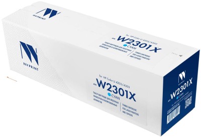 Картридж NV Print W2301X (NV-W2301XC) Cyan для HP Color LaserJet Pro 4203/ MFP 4303, голубой, увеличенный, 5500 стр.