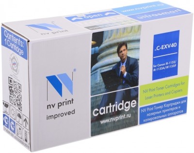 Тонер-туба NV Print C-EXV40 (3480B006) для Canon iR-1133, iR-1133A, iR-1133iF черный 6000 копий совместимый