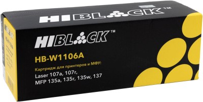 Картридж Hi-Black (HB-W1106A) (с чипом) для HP Laser 107a/107r/107w/MFP135a/135r/135w, 1K